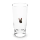 しらたまのドアップしらちゃん Long Sized Water Glass :front