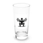 KIKiのバーベルスクワット Long Sized Water Glass :front