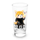 loveclonesのレッサーパンダ 0625 ZOOロゴ りんご大好き柄 Long Sized Water Glass :front