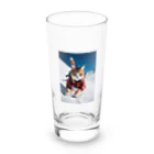 GoldCatの雪猫 Long Sized Water Glass :front