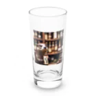 「動物ミリ屋」のカワウソのパーくん Long Sized Water Glass :front