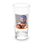 taka-kamikazeの赤ちゃん覆面レスラー2 Long Sized Water Glass :front