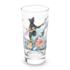 あいこの部屋　丸の世界のBグループネコの森の音楽会 Long Sized Water Glass :front