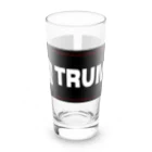 TRUMPの黒　TRUMPロゴ（タグデザイン） Long Sized Water Glass :front