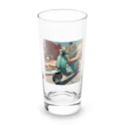 d-cuteのスクーターでお出かけしよう Long Sized Water Glass :front