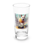 Ayatingのスケボーに乗っちゃう Long Sized Water Glass :front