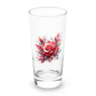 レベルUPのバラ×パール Long Sized Water Glass :front