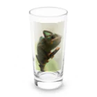 可愛い動物のカメレオン Long Sized Water Glass :front