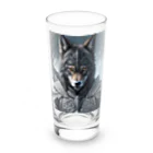 ZZRR12の月夜の守り手 - 狼の守護神 Long Sized Water Glass :front