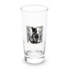 cc-akの男らしいねこ Long Sized Water Glass :front