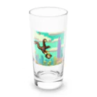 yuhi04のスカイダイビングの冒険猿 Long Sized Water Glass :front