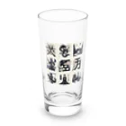 hanaKのKANJI japan Long Sized Water Glass :front