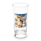 ANTARESの柴犬と雪だるま2 Long Sized Water Glass :front