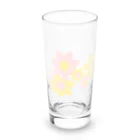 kazeou（風王）のレトロ風花(ドット)YP透過 Long Sized Water Glass :front