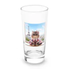 redpanda_pandaのエッフェル塔と猫ちゃん Long Sized Water Glass :front