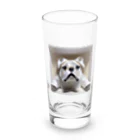 barisukaの3Dブルドッグ Long Sized Water Glass :front