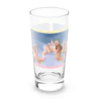 アニマル四字熟語の『天使』　ヴィーナスの誕生 (カバネル)の天使　 Long Sized Water Glass :front