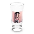 SaltyCookie Design Worksの猫好きの女の子のファッション(1) Long Sized Water Glass :front