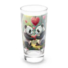 ねこねこねこんのパンダハート Long Sized Water Glass :front