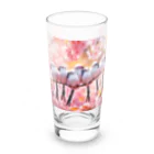 andanteのわくわくshopのシマエナガ春うらら Long Sized Water Glass :front