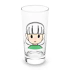 まめ大福の髪色自在な女の子（ボブ） Long Sized Water Glass :front