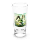 5168のカエルｘウサギ Long Sized Water Glass :front