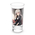 しえるもにあの電話中のオフィスレディ Long Sized Water Glass :front