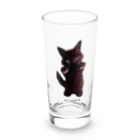 ʚ fuwari ɞのパピ猫立っち/黒猫 Long Sized Water Glass :front