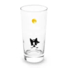 コチ(ボストンテリア)の小物用:ボストンテリア(HOWL at the MOON ロゴ)[v2.8k] Long Sized Water Glass :front