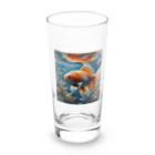 アートフル・メッセンジャーの金運招福金魚様 Long Sized Water Glass :front