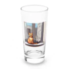 ドット絵ねこさんの窓前お座り猫さん Long Sized Water Glass :front