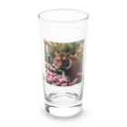 クロスクリエイティブの花を植えているトラ Long Sized Water Glass :front