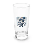 ナノ・ファンタジアの冬のうさぎくん Long Sized Water Glass :front