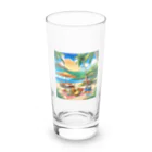 kaiminsapoの沖縄　ビーチパーティ Long Sized Water Glass :front