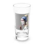 LOEVVEのマスクをした真珠の耳飾りの少女 Long Sized Water Glass :front