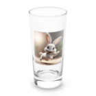 namie0920の癒しうさぎ Long Sized Water Glass :front