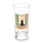 mutounの街中でたたずむ黒猫 Long Sized Water Glass :front