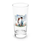 Lovers-chapelの支え合う恋人4 Long Sized Water Glass :front