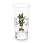 ゴルフバカイラストレーター野村タケオのNOM SHOPの3鉄女子＋562Bロゴ Long Sized Water Glass :front