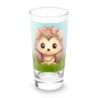 Vasetti_pressの草の中に座っているハリネズミ Long Sized Water Glass :front