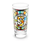 alphabet stained glassのstained glass S Long Sized Water Glass :front