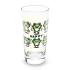 カエルグッズのHAPPYカエル踊り Long Sized Water Glass :front