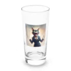 ネコ社長のネコ社長５代目 Long Sized Water Glass :front