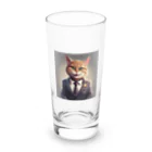 ネコ社長のネコ社長６代目 Long Sized Water Glass :front