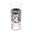 mimikkyu322のTired cat7 Long Sized Water Glass :front