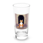 masaのトンネルで遊んでいる猫 Long Sized Water Glass :front