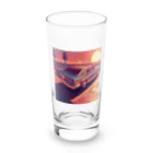 pari2のサンセットカー　ドット Long Sized Water Glass :front