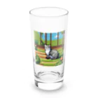 masaのガーデンで日向ぼっこしている猫 Long Sized Water Glass :front