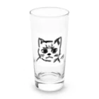 CODYの訝しげな顔の猫 Long Sized Water Glass :front