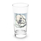 bigbamboofamilyの月に照らされた梟 Long Sized Water Glass :front